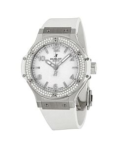 Unisex Big Bang Rubber White Dial Watch