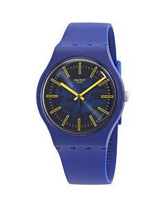 Unisex Bio-sourced material Blue/Transparent See Through Dial Watch