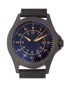 Unisex Black Kite Rubber Blue Dial Watch