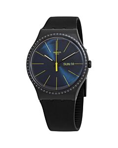 Unisex Black Rails Silicone Black Dial Watch