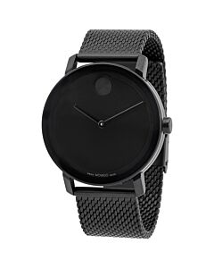 Unisex Bold Evolution Stainless Steel Mesh Black Dial Watch