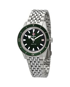 Unisex Captain Cook Stainless Steel Green Dial Watch