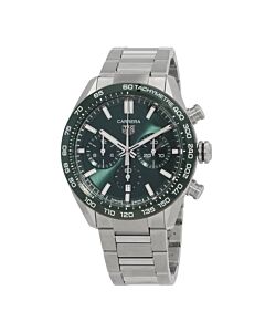 Unisex Carrera Chronograph Stainless Steel Green Dial Watch
