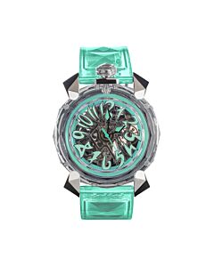 Unisex Crystal Rubber Transparent Dial Watch