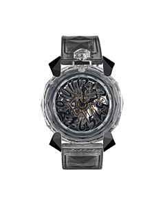 Unisex Crystal Silicone Skeletonized Dial Watch