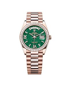 Unisex Day-Date 18kt Rose Gold President Champagne Dial Watch