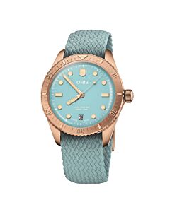 Unisex Divers Sixty-Five Textile Blue Dial Watch