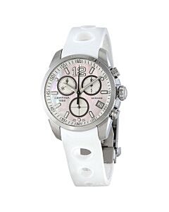 Men's DS Rookie Chronograph Rubber White Mother of Pearl Dial