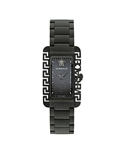 Unisex Flair Gent Stainless Steel Black Dial Watch