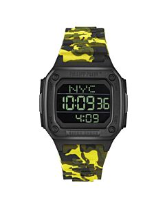 Unisex Hyper Shock Silicone Black Dial Watch