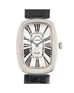 Unisex Infinity Leather White Dial Watch