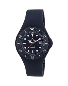 Unisex Jelly Silicone Black Dial Watch