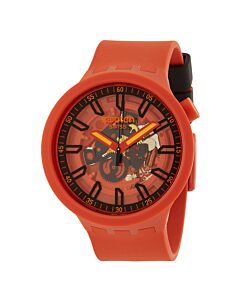 Unisex Monthly Drops Silicone Matte Red Dial Watch