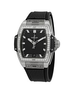 Unisex Spirit Of Big Bang Rubber Matte Black Dial Watch