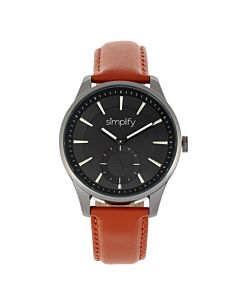 Unisex The 6600 Leather Black Dial Watch