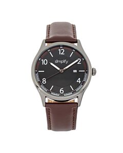 Unisex The 6900 Leather Black Dial Watch