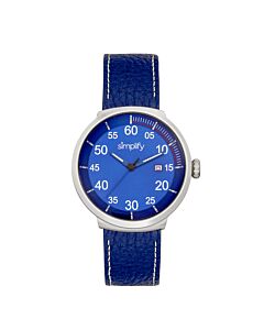 Unisex The 7100 Leather Blue Dial Watch
