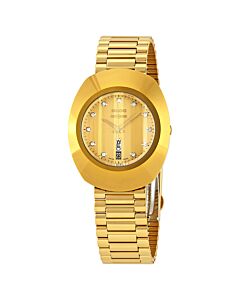 Unisex The Original Stainless Steel Gold Dial
