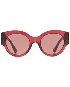 Versace 52 mm Transparent Parade Red Sunglasses