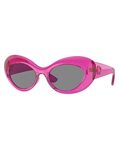 Versace 52 mm Transparent Pink Sunglasses
