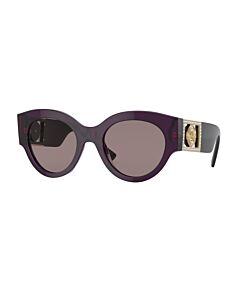 Versace 52 mm Transparent Plum Sunglasses