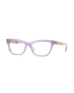 Versace 52 mm Transparent Violet Eyeglass Frames