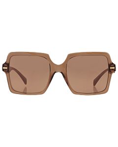 Versace 55 mm Transparent Brown Sunglasses