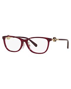 Versace 55 mm Transparent Red Eyeglass Frames