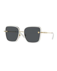 Versace 57 mm White/Gold Sunglasses