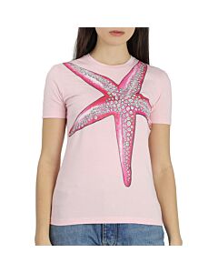 Versace Ladies Starfish Printed T-Shirt, Brand