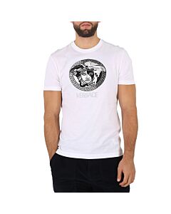 Versace Men's White Medusa Logo T-shirt
