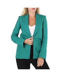 Victoria Beckham Ladies Green Slim Jacket, Brand Size 6 (US Size 2)