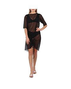 Wolford Ladies Black Transparent Soft Tulle Yoon Beach Cover Up