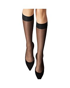 Wolford Ladies Nude 8 Sheer Knee-high Stockings In Black