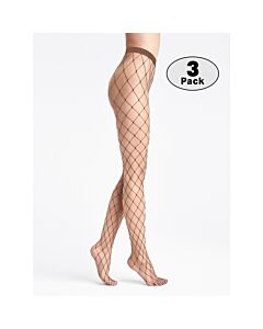 Wolford Sixties Fishnet Tights Set of 3, Size Small