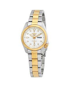 Women's 5 Sports Stainless Steel White Dial Watch