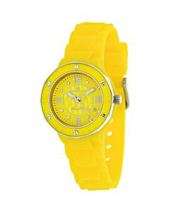 Women's Acqua Star Silicone Yellow Dial Watch