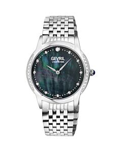 Women's Airolo Stainless Steel Mother of Pearl Dial Watch