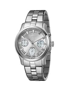 Women's Alessandra Chronograph Stainless Steel Silver Dial