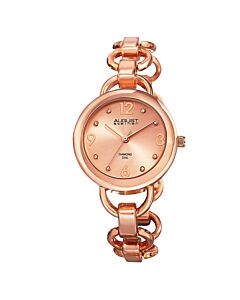 Women's Alloy Bangle Rose Dial Watch