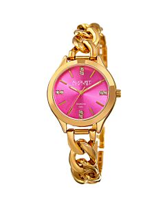 Women's Gold-Tone Alloy Pink Dial