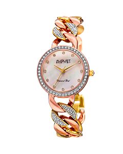 Women's Alloy set with Crystals White Dial Watch