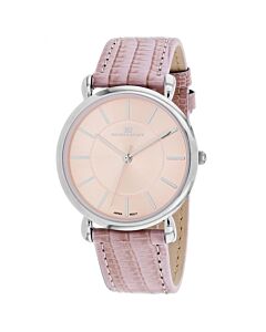 Women's Alma Leather Rose Gold-tone Dial Watch