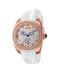 Women's Angel Silicone Rose (Crystal Pave) Dial Watch