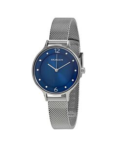 Women's Anita Stainless Steel Mesh Blue Dial Watch