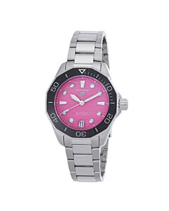 Women's Aquaracer Stainless Steel Pink Dial Watch