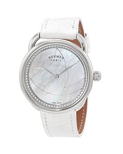 Women's Arceau Cavales (Alligator) Leather Mother of Pearl (set with 70 diamonds (0.35 ct) Dial Watch