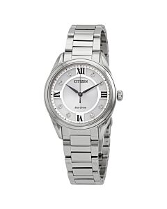 Womens-Arezzo-Stainless-Steel-Silver-Dial-Watch