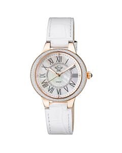Women's Astor II Leather White Mother of Pearl Dial Watch