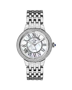 Women's Astor II Stainless Steel Mother of Pearl (Diamond Cut) Dial Watch